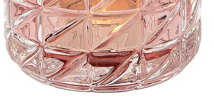 Fink Teelichthalter GLOSSY 9 cm rosa