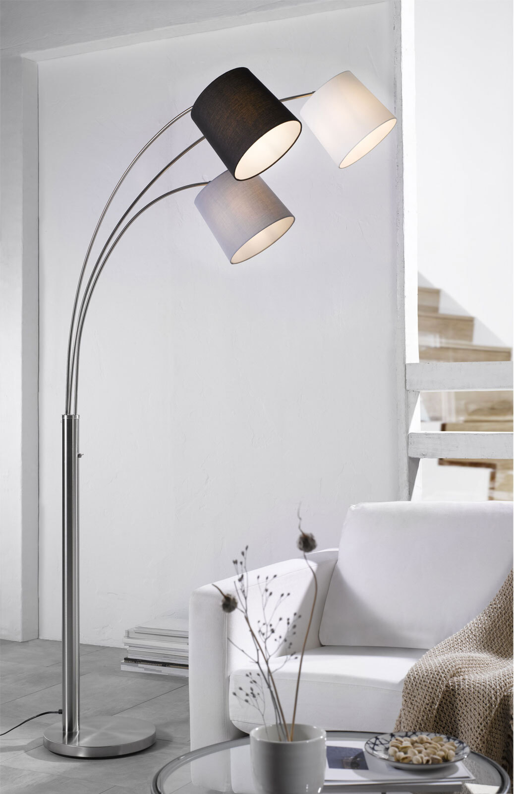 casaNOVA Retrofit Stehlampe CELIA 3-flg