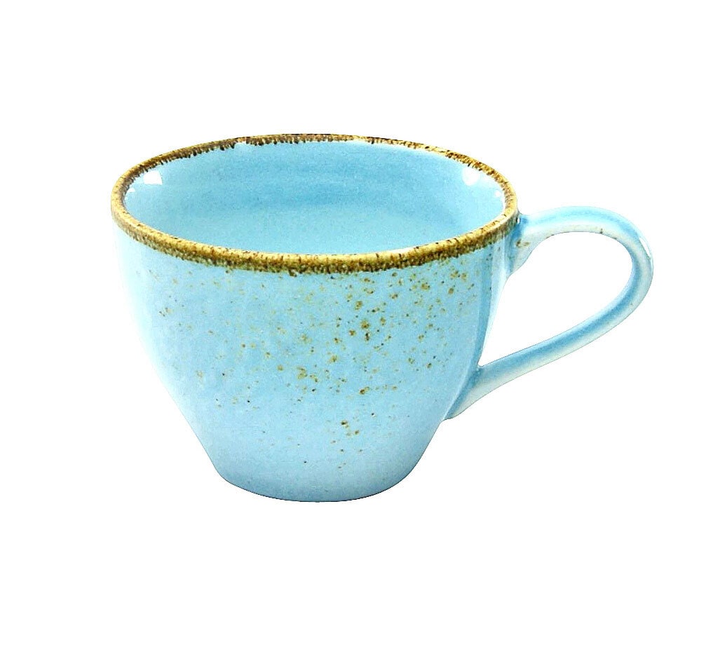 CreaTable Kaffeetasse NATURE COLLECTION 6er Set hellblau