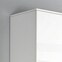 MONDO Wohnwand ELEGANCE 3 teilig Hochglanz Perlweiß ca. 340 x 191 x 53 cm