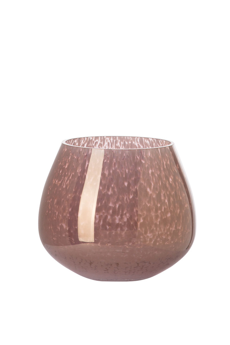 Fink Windlicht NICOLA 18 cm weiß /braun