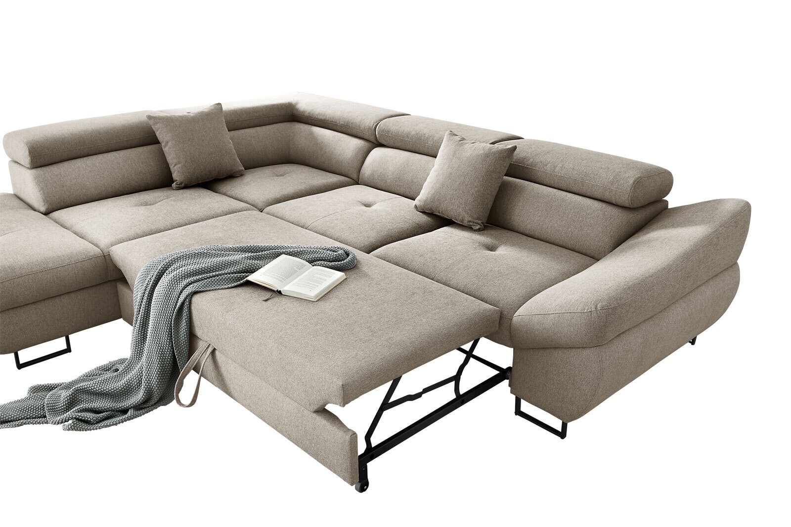 CASAVANTI Ecksofa FABIO 235 x 280 cm Primo beige