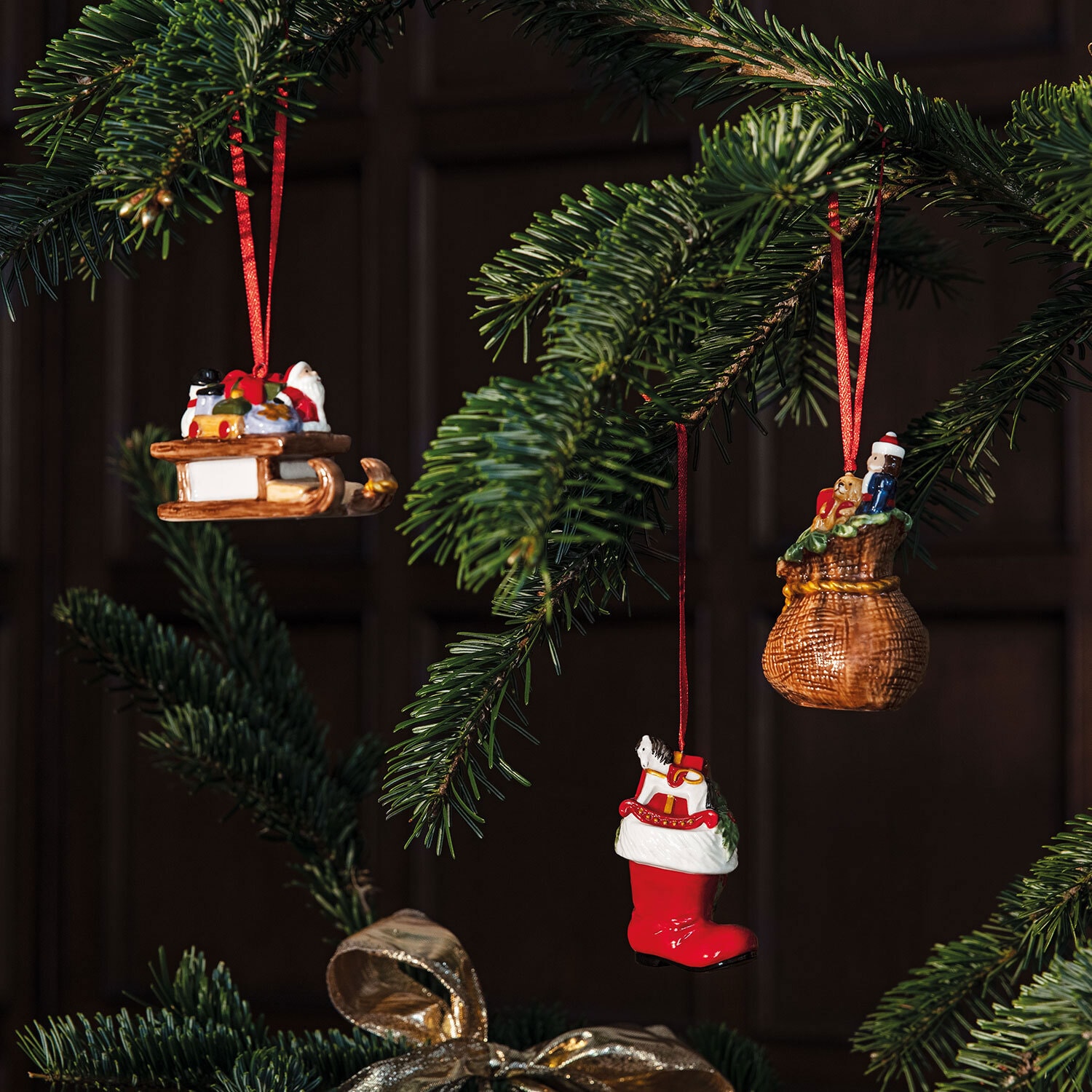 Villeroy & Boch Weihnachtsbaumschmuck Geschenke NOSTALGIC ORNAMENTS 3-teilig