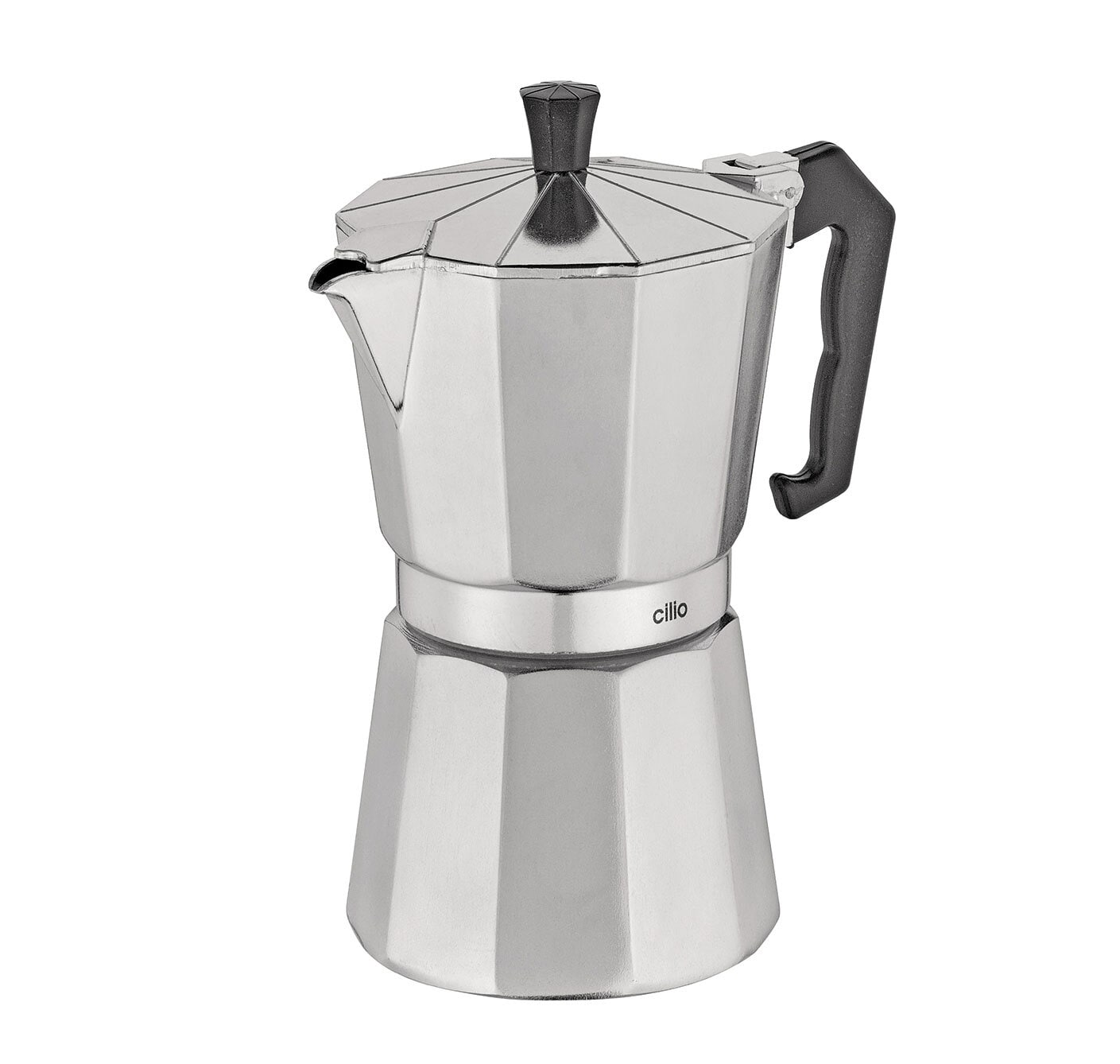 cilio Espressokocher CLASSICO 20 cm silberfarbig