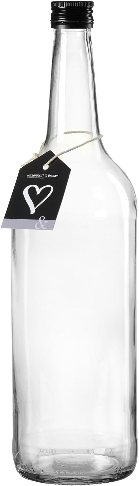 Ritzenhoff & Breker Flasche MARA 1000 ml rund Glas