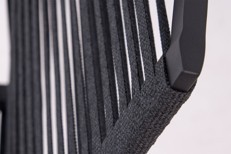 Garden FLAIR Stapelstuhl Garten LEIF schwarz /Rope