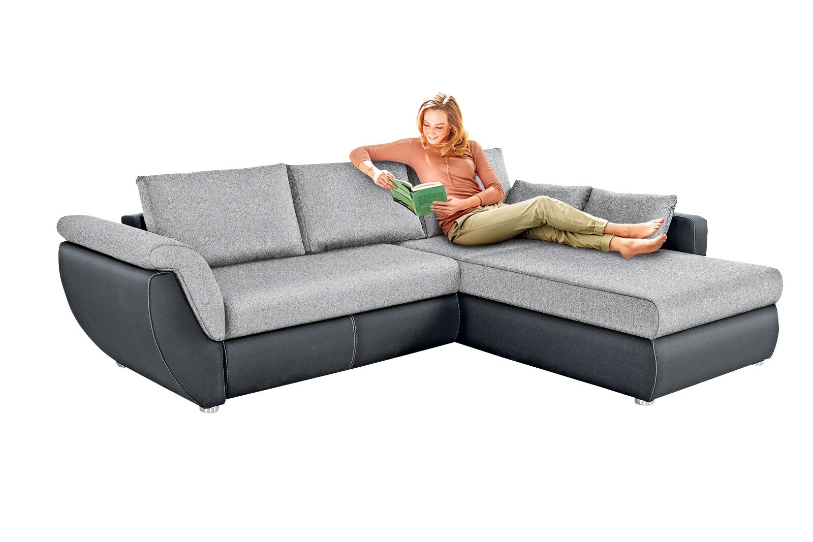 Ecksofa TADEUS 272 x 200 cm grau