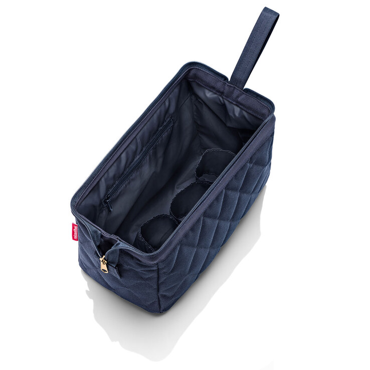 reisenthel Kulturtasche TRAVELCOSMETIC Rhombus midnight gold