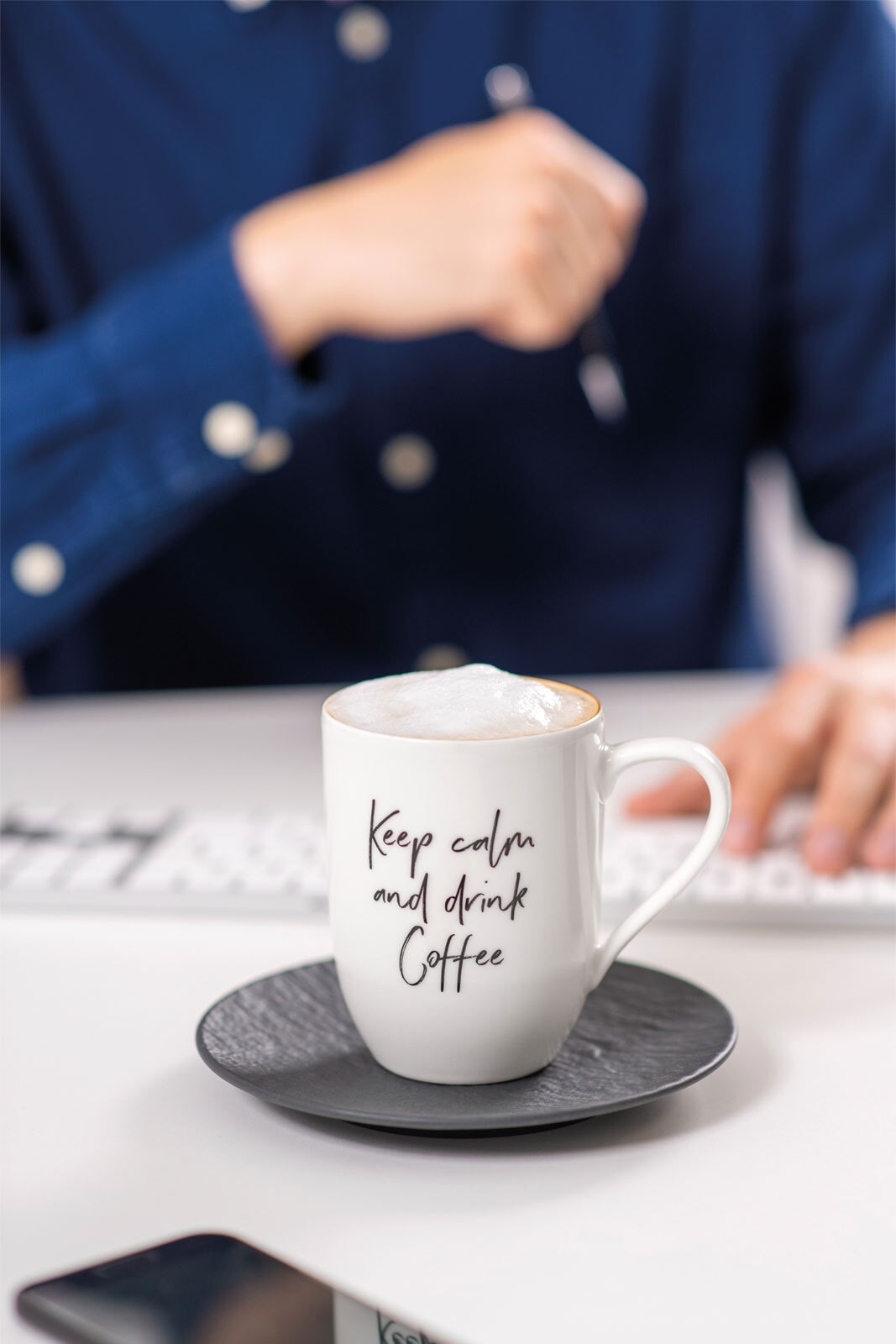 Villeroy & Boch Kaffeebecher STATEMENT KEEP CALM AND DRINK COFFEE