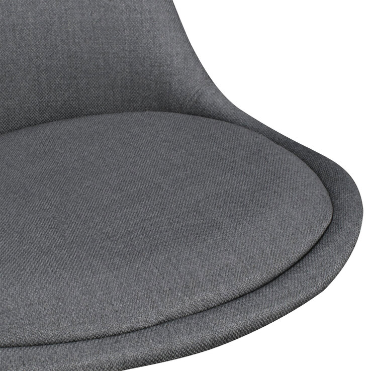 Barhocker 2er Set 49 x 113 cm grau schwarz