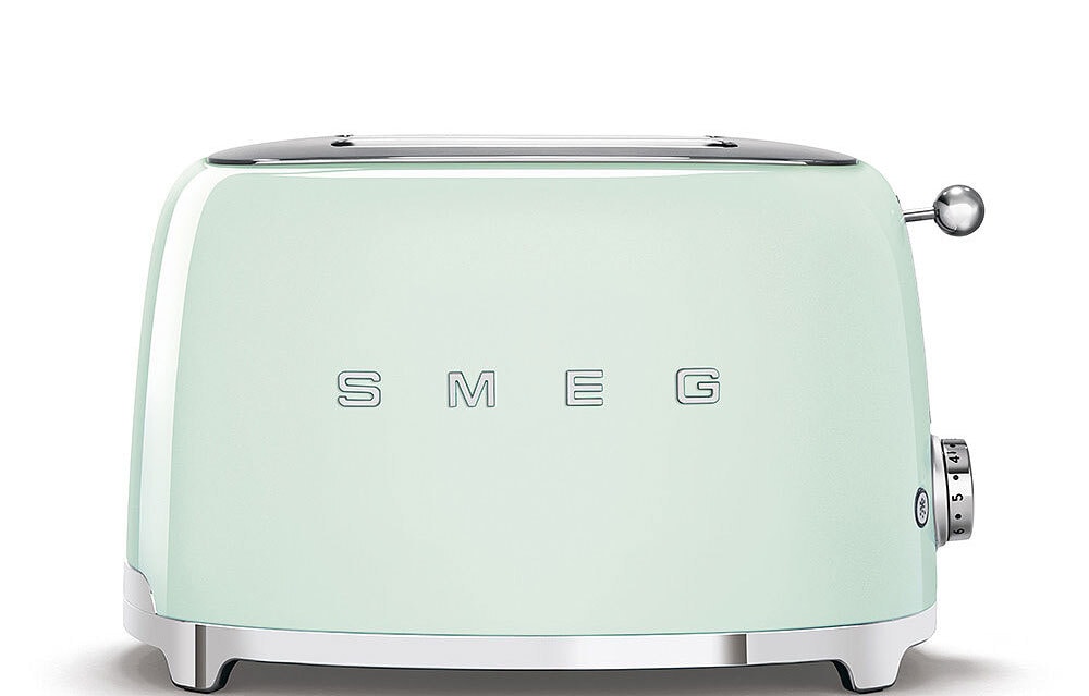 SMEG Toaster 2-Schlitz KOMPAKT Pastellgrün