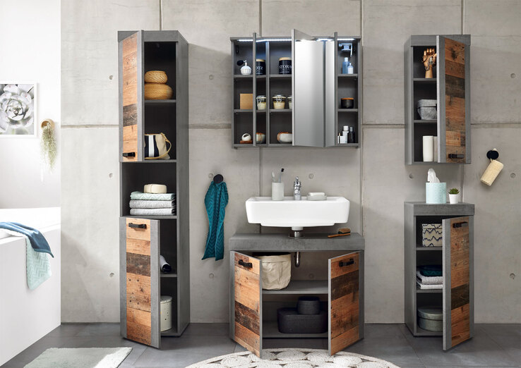 Unterschrank INDIANA grau/ braun