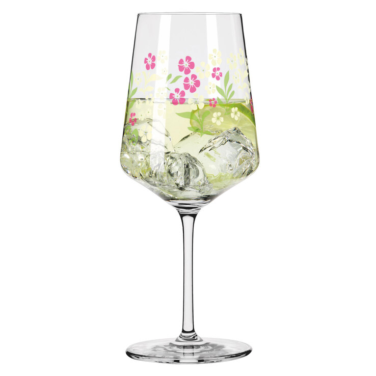 RITZENHOFF Aperitifglas SOMMERTAU HUGO 4er Set Blumen Kristallglas