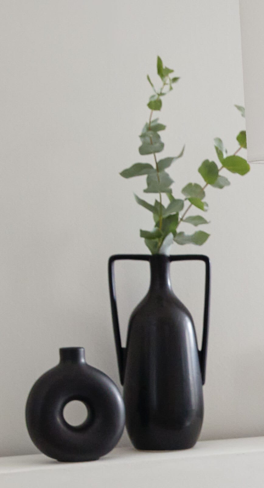 Vase MELAX 35 cm schwarz
