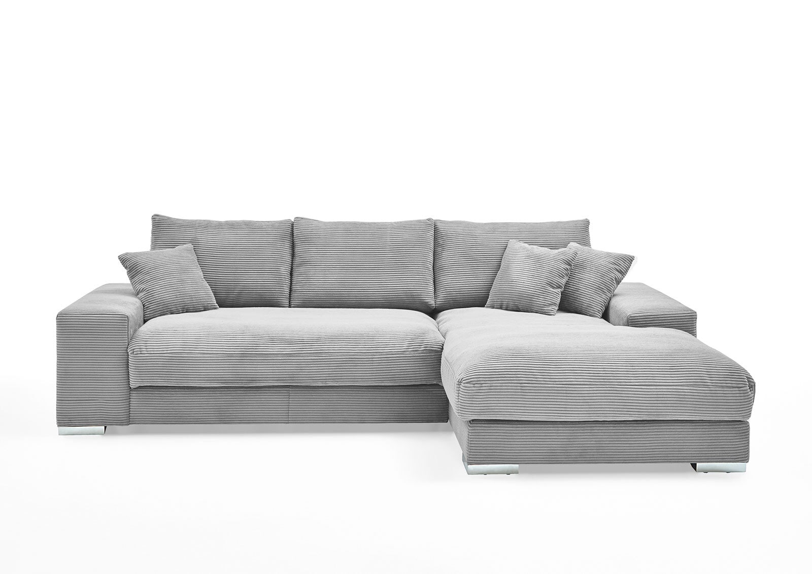 Ecksofa ROMAN 285 x 176 cm hellgrau