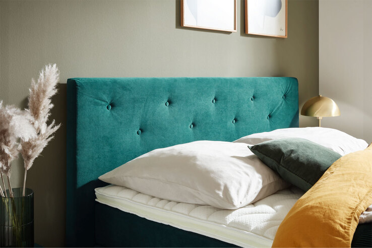 Ole Gunderson Boxspringbett FENTISSIMO SPACE 180 x 200 cm grün
