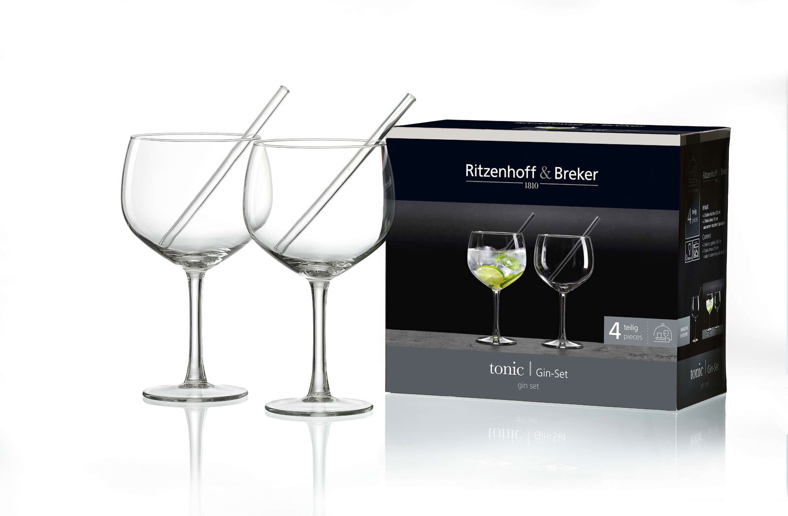 Ritzenhoff & Breker Gläser Set TONIC 4-teilig transparent
