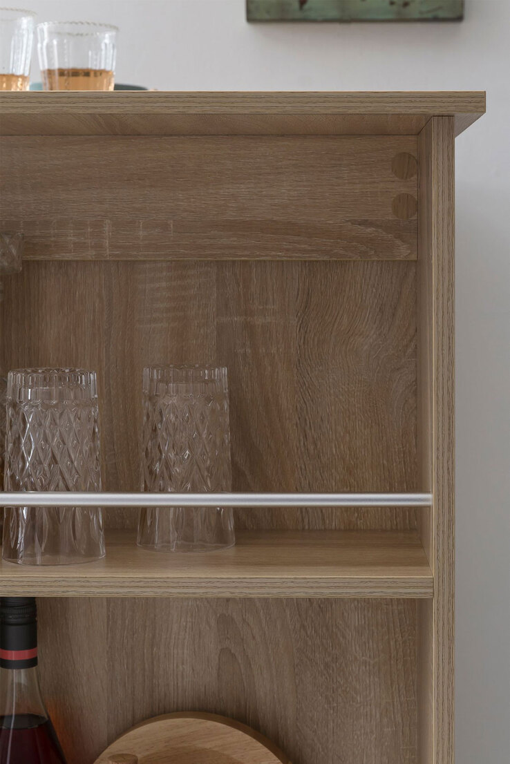 Bartisch 60 x 120 cm braun
