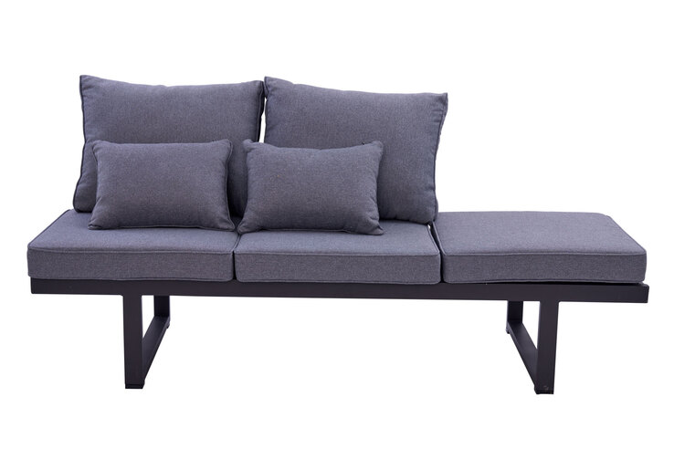 Garden FLAIR Gartensofa LINA anthrazit /grau