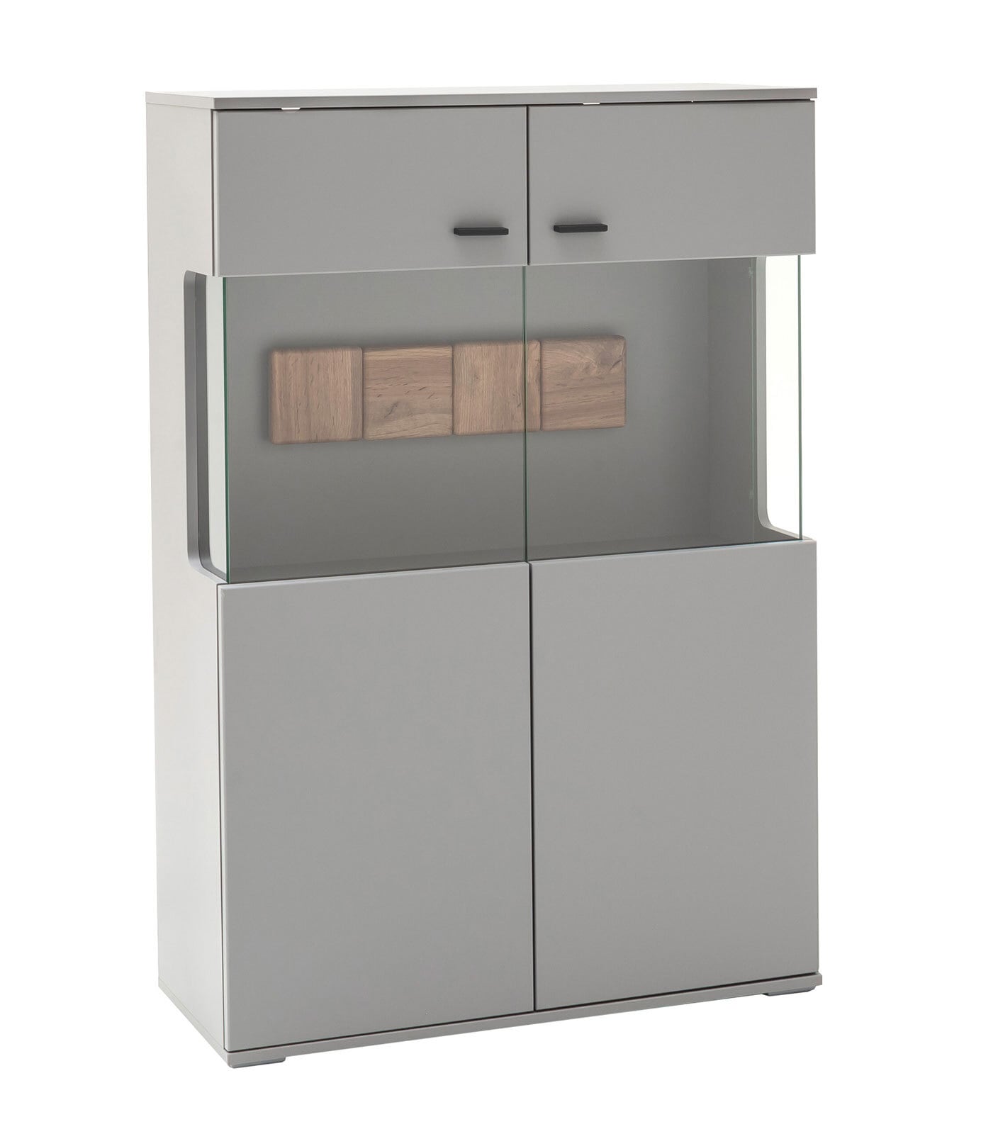 Highboard TREY grau/ braun