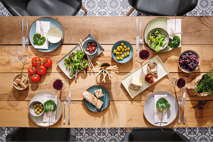CreaTable Tasse NATURE COLLECTION 6er Set steingrau