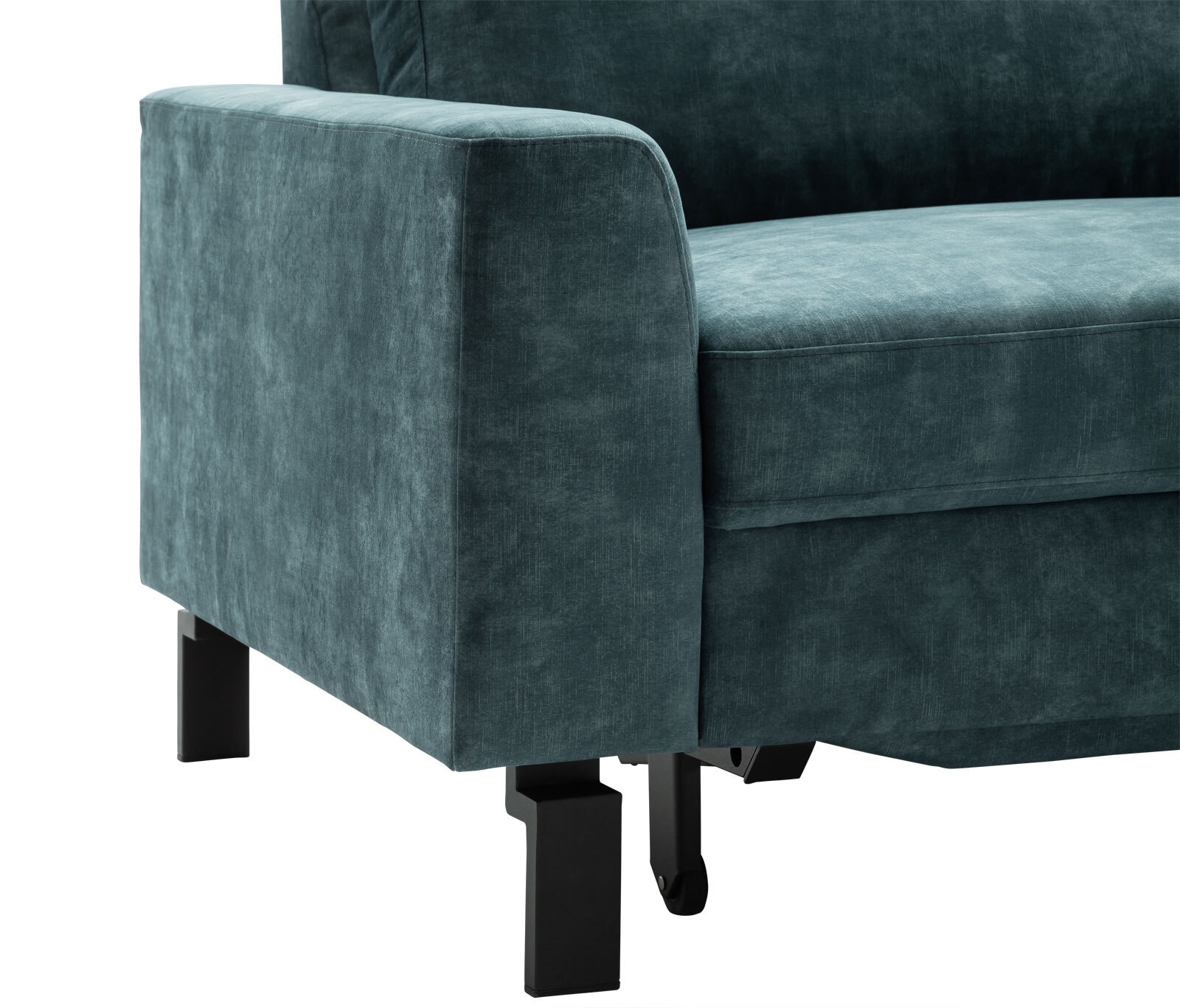 Ecksofa MOSAIK blau/ grau