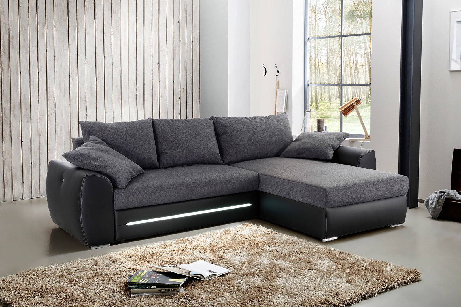 Ecksofa LIGHTS SF beidseitig montierbar