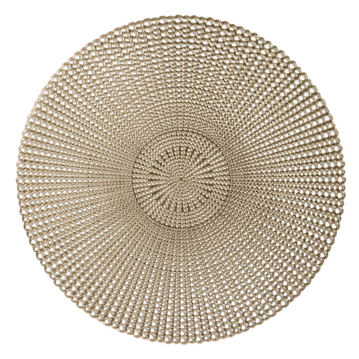 casaNOVA Weihnachten Tischset GOLDENE PRACHT 40 cm goldfarbig