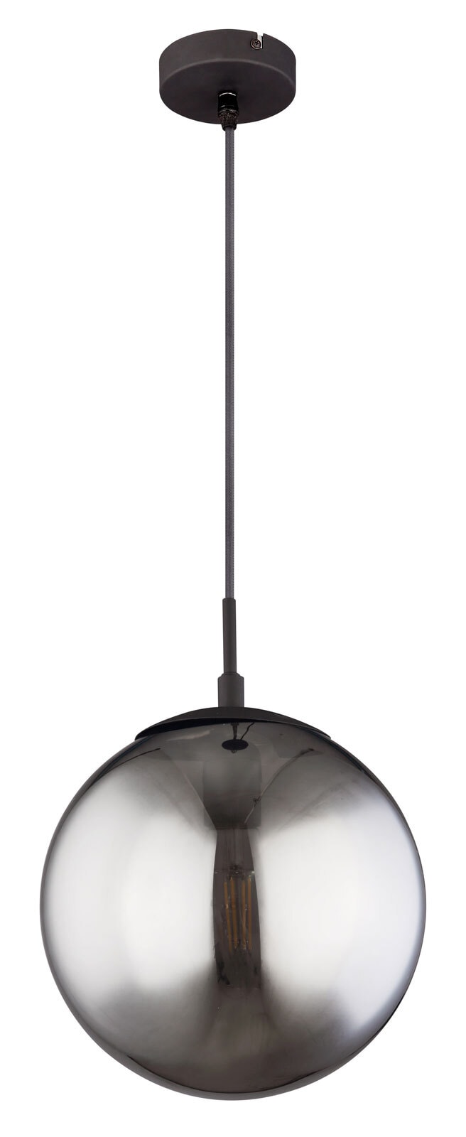 GLOBO Retrofit Pendelleuchte BLAMA 25 cm schwarz