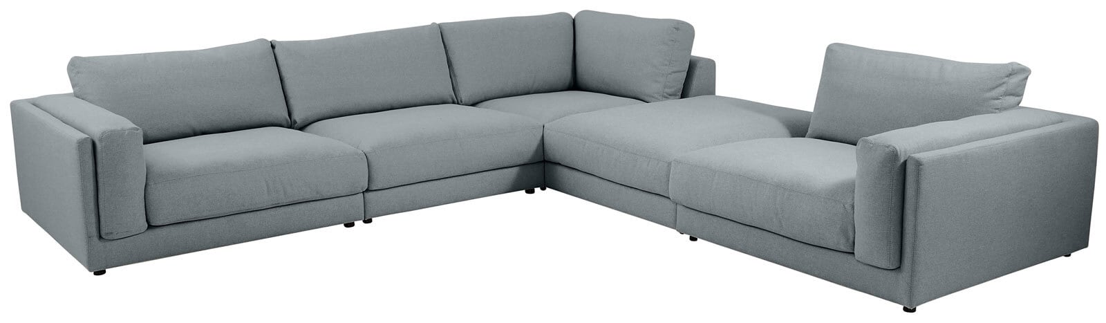 Ole Gunderson Ecksofa-Kombi LASSE VII 345 x 345 cm grau