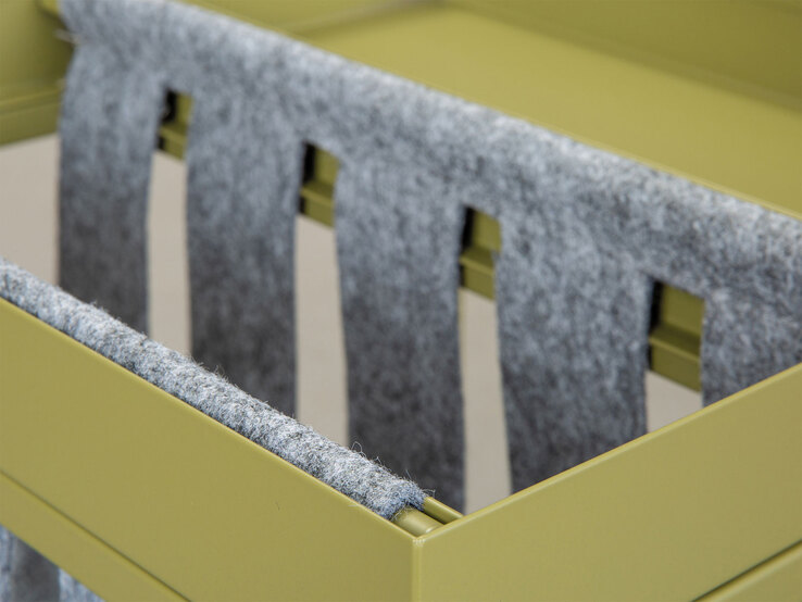 Beistelltisch TILL 35 x 40 cm Metall Olive