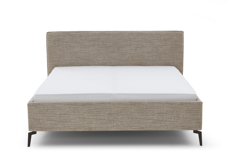 Polsterbett RIVA 180 x 200 cm beige/ braun