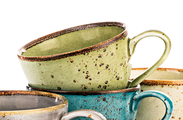 CreaTable Tasse NATURE COLLECTION 6er Set naturgrün