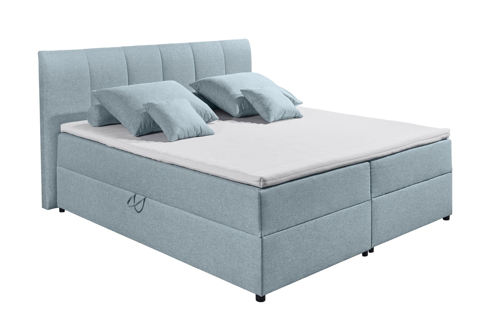 Boxspringbett GRAZIA 180 x 200 cm pastellblau