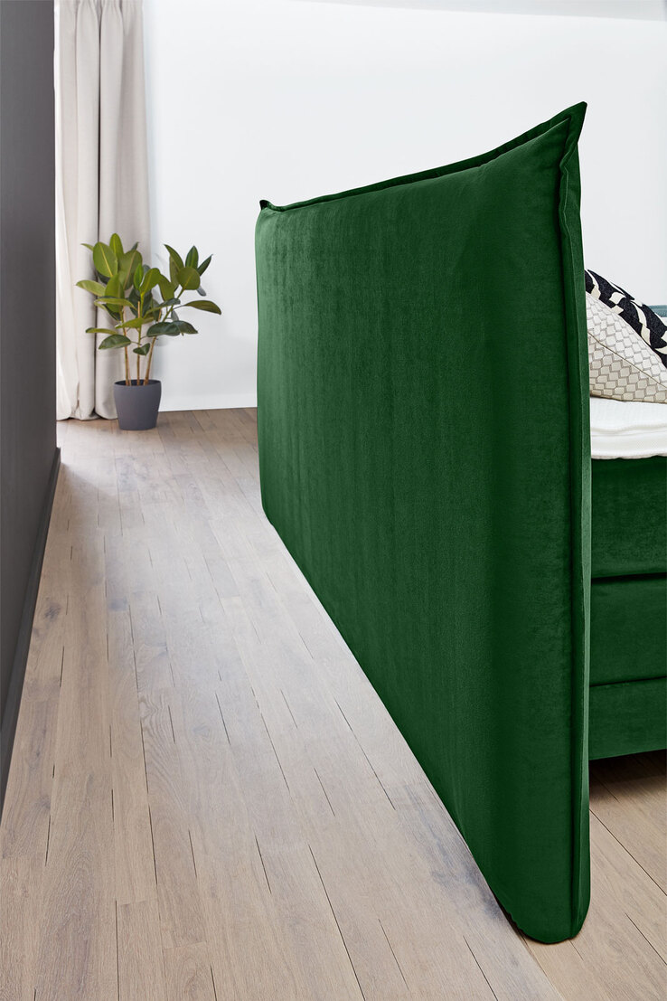 Ole Gunderson Boxspringbett FENSON OSLO EL 180 x 200 cm dunkelgrün