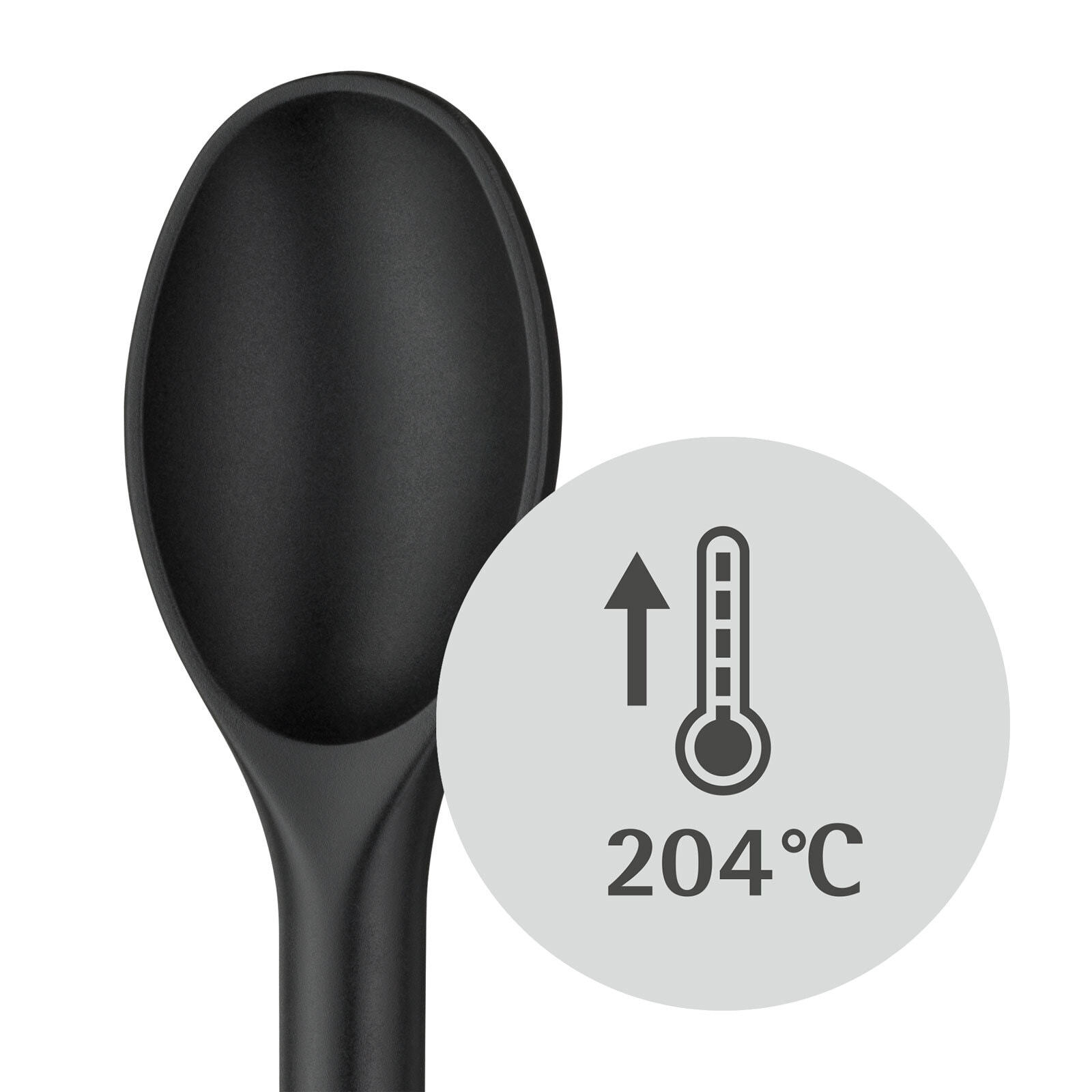 WMF Kochlöffel GOURMET schwarz/ silberfarbig