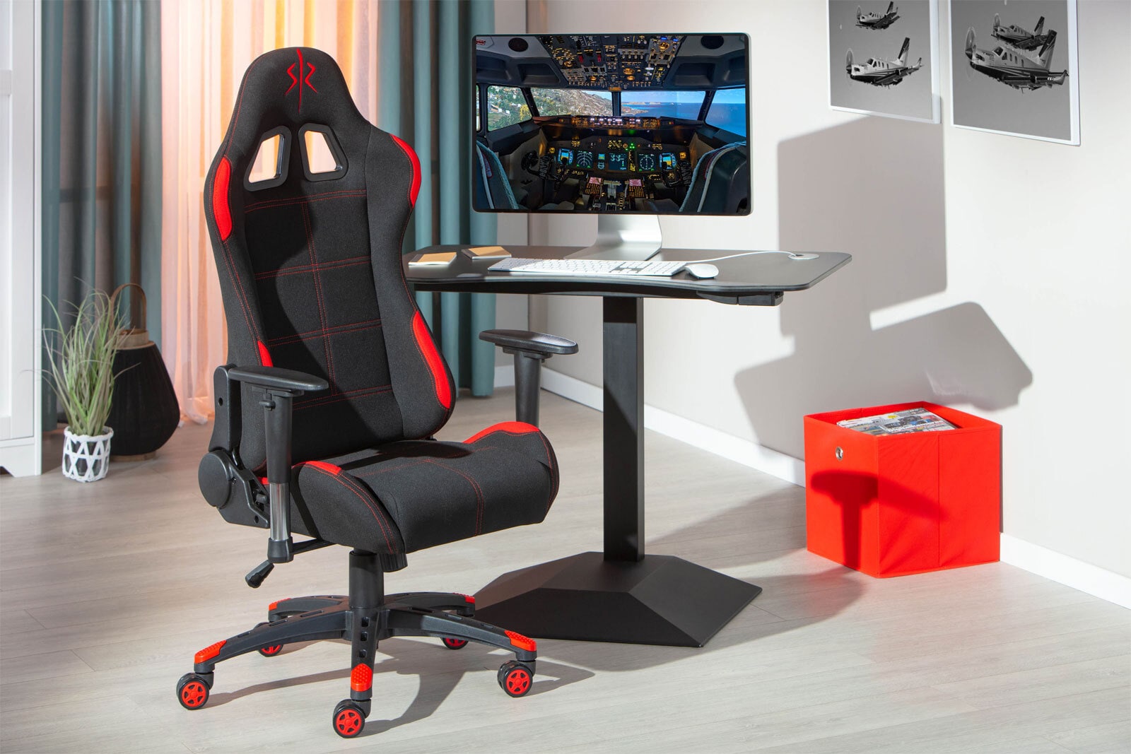 CASAVANTI Gaming Stuhl GAMING RED 150 kg Schwarz/ Rot