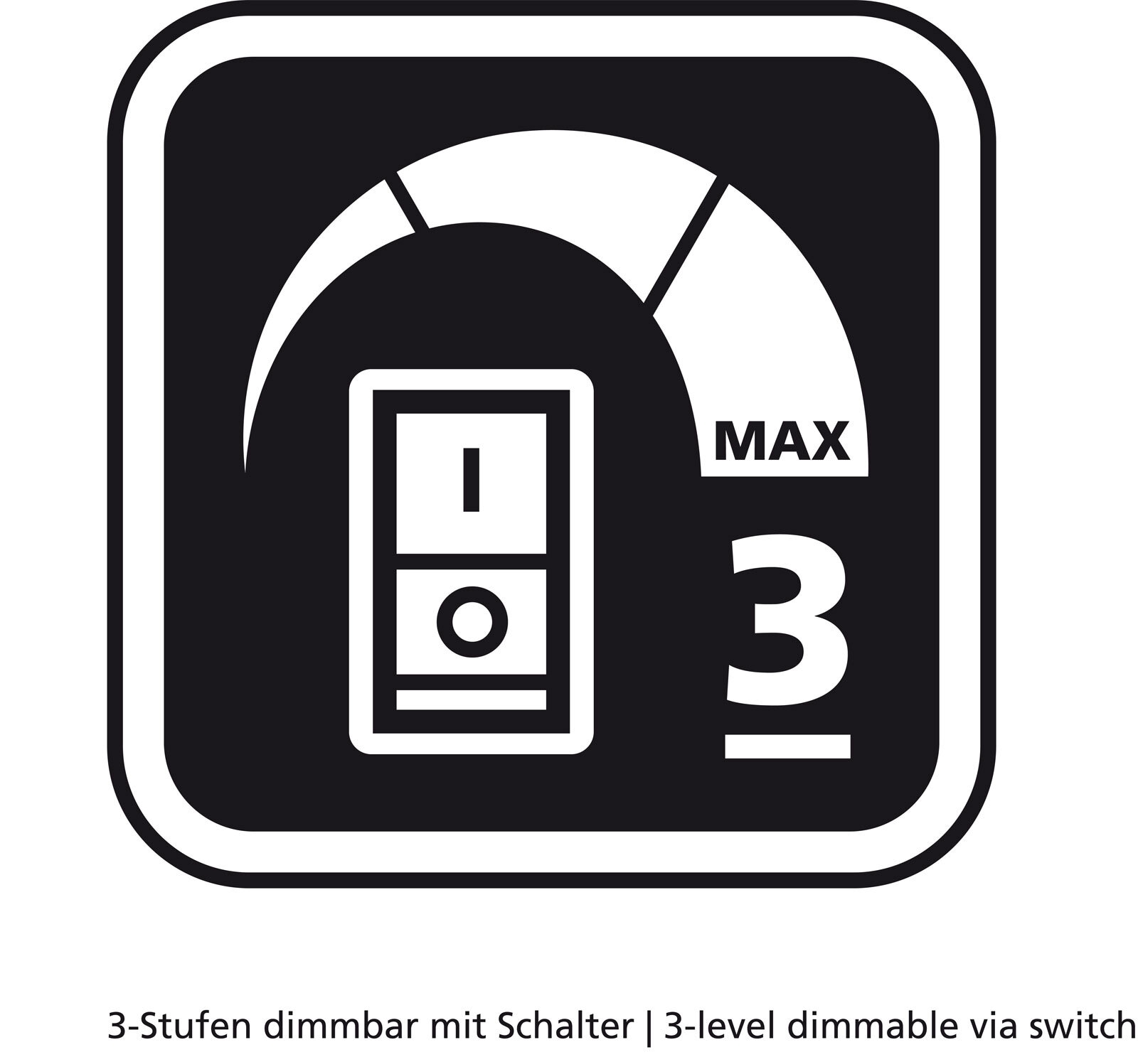 MONDO LED Deckenlampe STEP 48 x 48 cm 