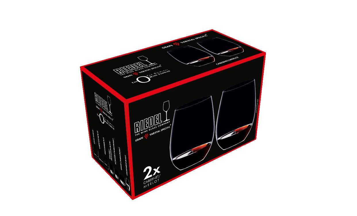 RIEDEL Rotweinglas THE O WINE 2er Set - je 600 ml