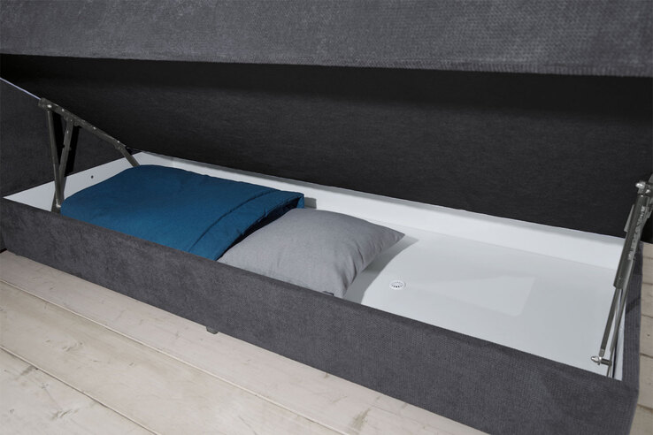 CASAVANTI Boxspringbett PORTAGE 180 x 200 cm grau