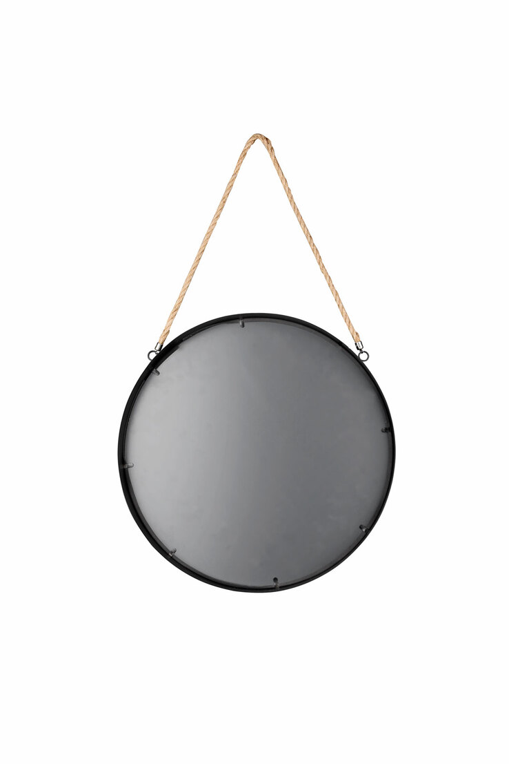 Spiegel rund NINA 40 cm schwarz