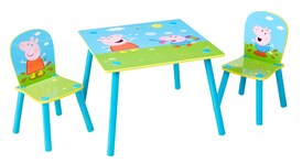 moose Kindersitzgruppe PEPPA PIG 3-teilig blau/ mehrfarbig