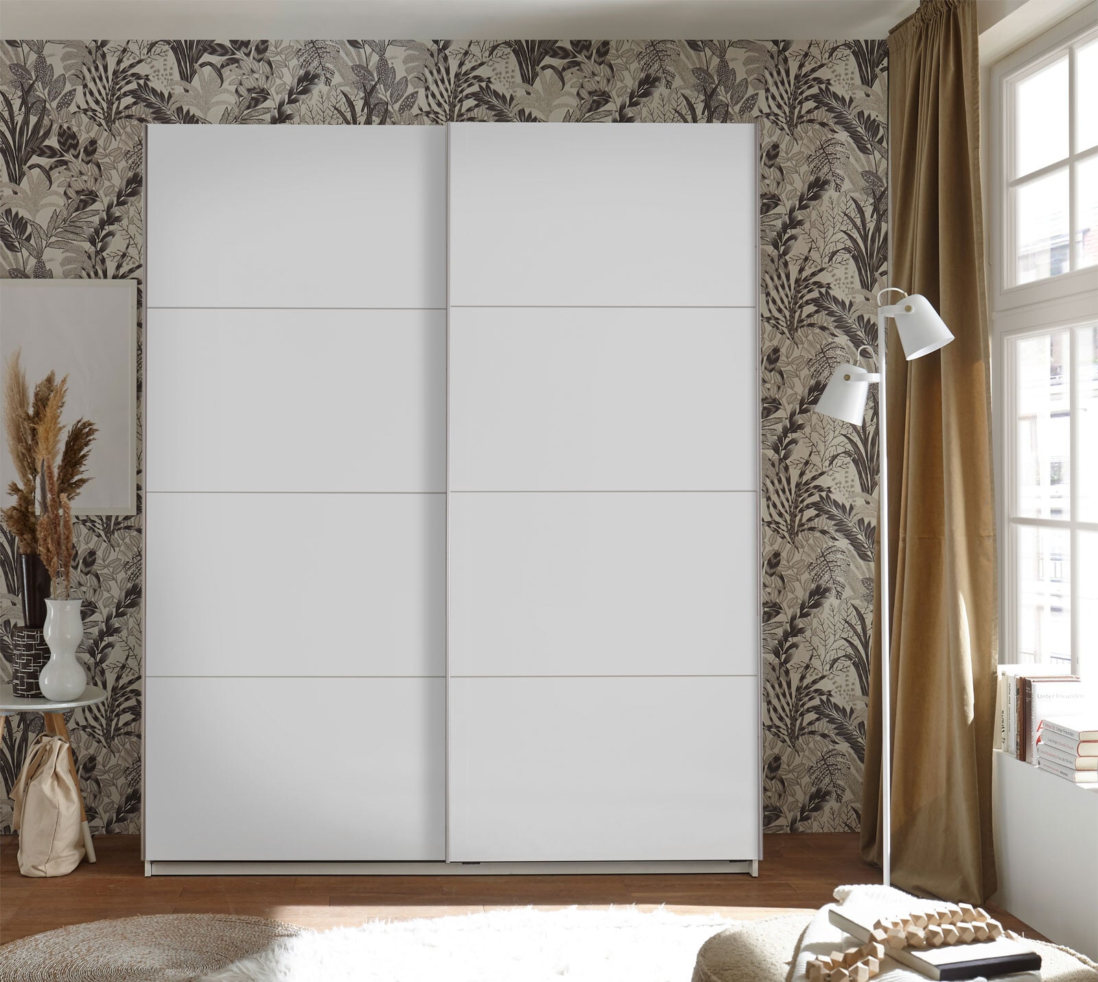 Schwebetürenschrank SEVILLA 170 x 210 cm weiß