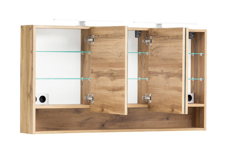 Bad-Spiegelschrank ANTWERPEN braun 120cm