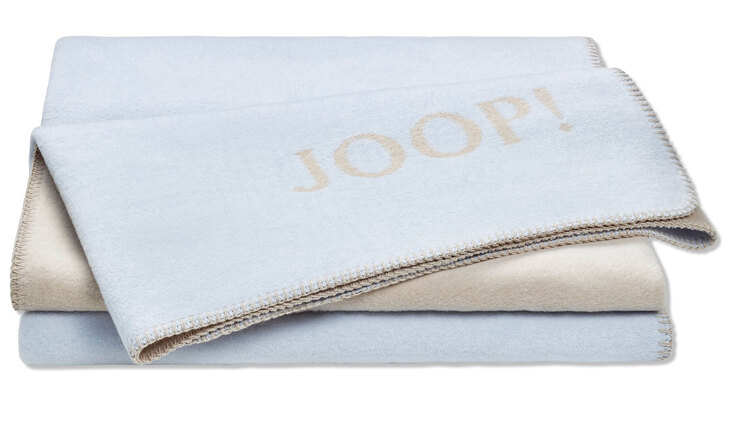 JOOP! Wohndecke UDF 150 x 200 cm blau/beige