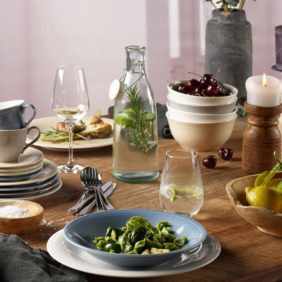 Villeroy & Boch Tafelservice COLOR LOOP NATURAL 8-teilig weiß