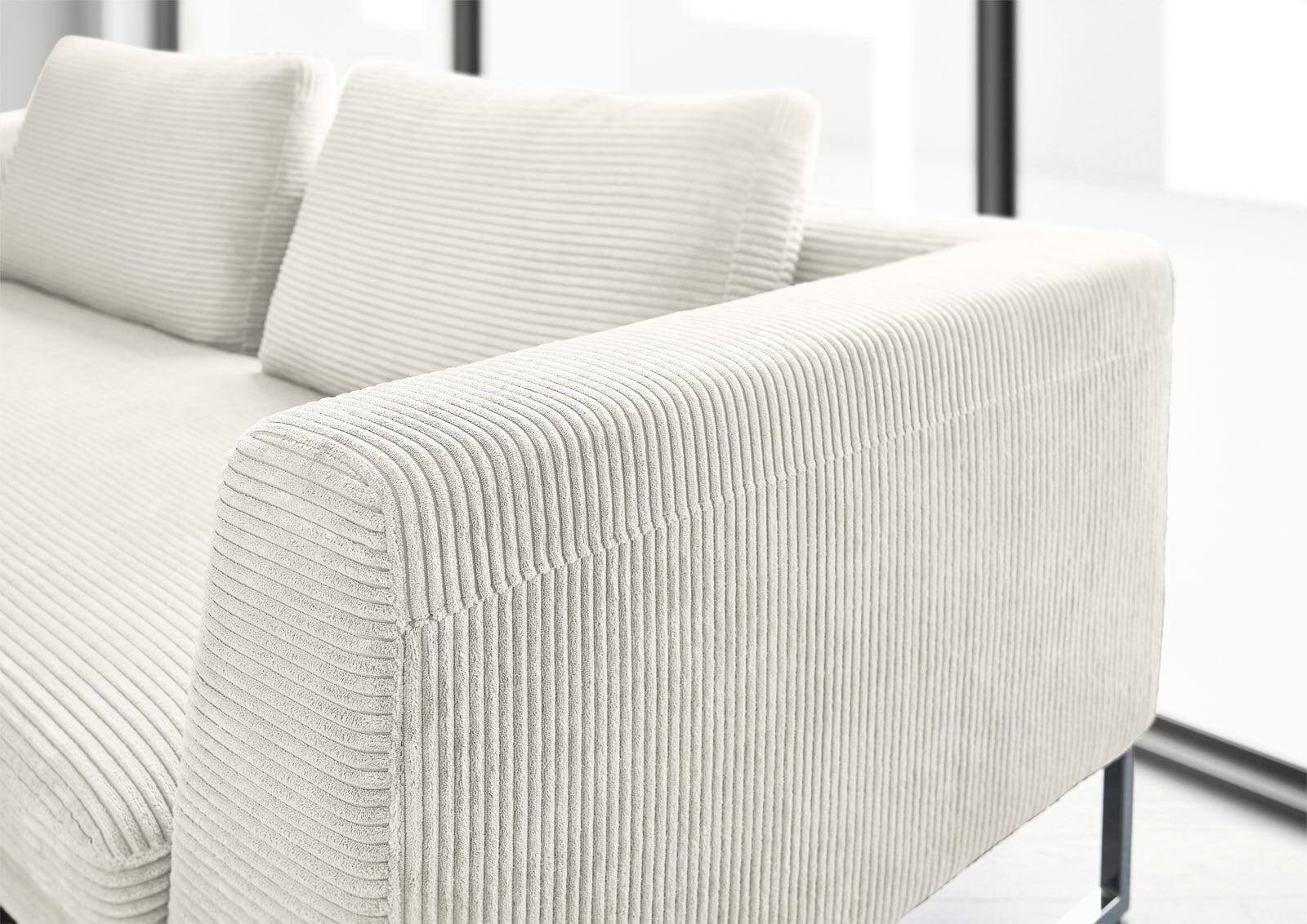 Ole Gunderson Sofa 3-Sitzer CASA 230 cm Cord snow