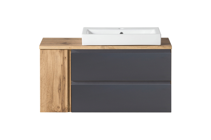 Bad-Waschtischkombination GENT grau 105cm