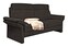LASCONDO Sofa 2-Sitzer MAXIM I 158 cm Stoffbezug orlando chocolatebraun
