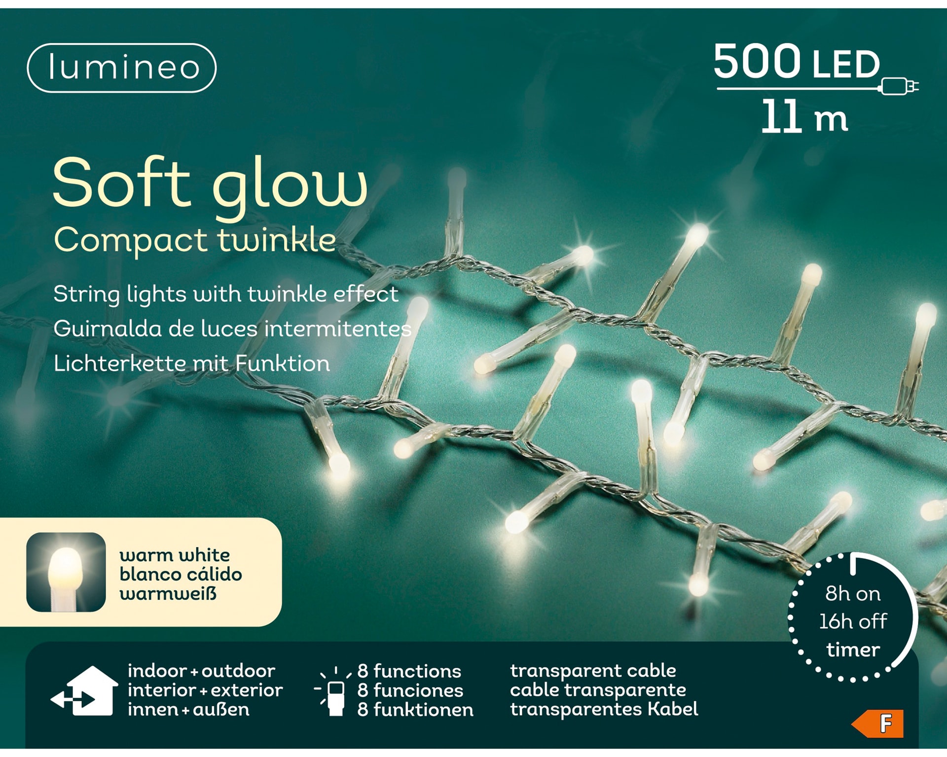 Lichterkette LED Soft-Glow Compact-Beleuchtung 1500L./34m 